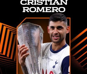 欧联杯官方公布本赛季最佳球员：热刺后卫克里斯蒂安·罗梅罗